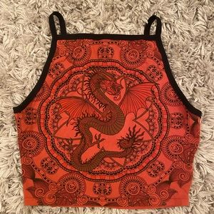 Truly Madly Deeply dragon crop top